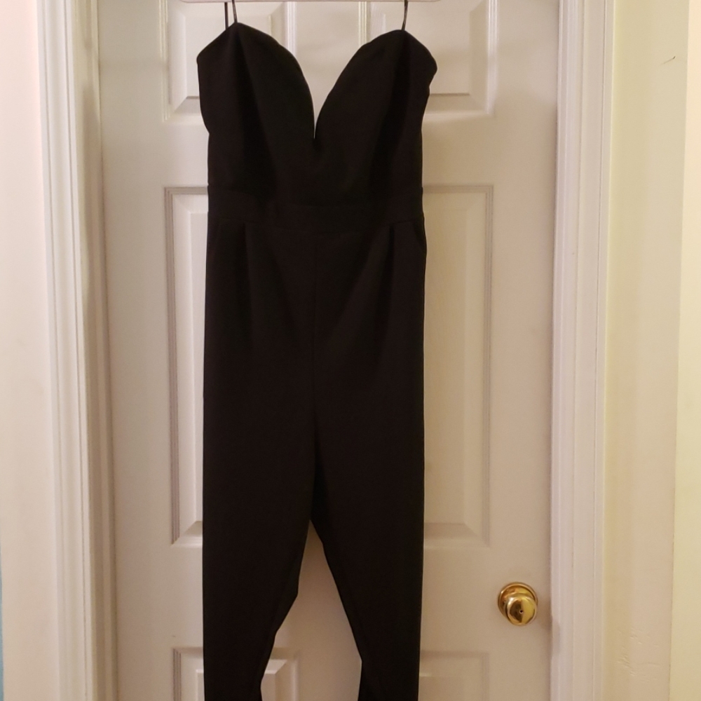 Black strapless Jumpsuit